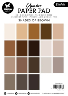 Studio Light Paper Pad (A5) - Unicolor  / Shades of Brown